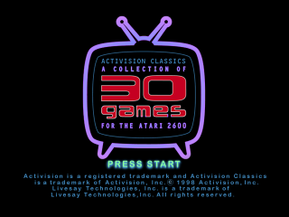Activision Classics title screen for Playstation